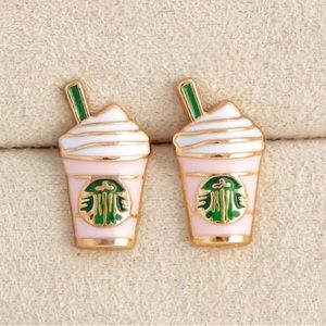Adorable "Starbucks" Frap earrings